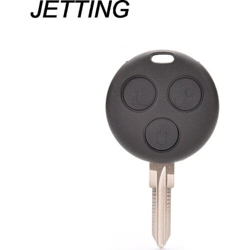 JETTING Remote Car Key Case for Mercedes Benz Smart Car 3 Button Uncut Blade Car Key Shell Flip Fob For Two 450 Entry Case 1PC