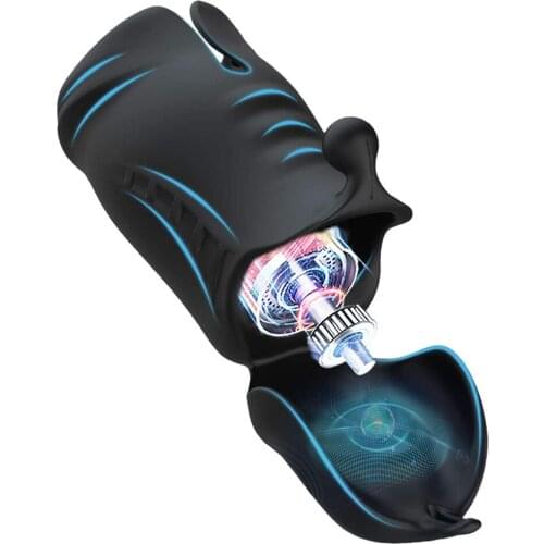 2 in 1 Penis Endurance Training Tool Adult Toys for Men Pocket Pussy 10 Vibration Modes Cock Trainer Glan Exercise Massager