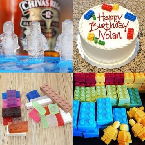 Square Block Ice Tray Silicone Chocolate Mold Block Ice Mold Safety Silicone Ice Maker DIY Creative Small Ice Tray Mold