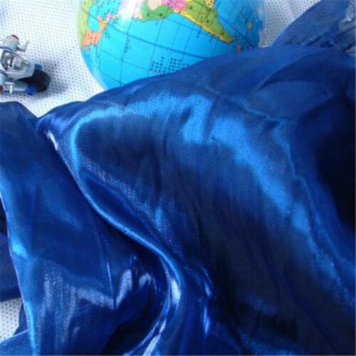 Lace70-Dark Blue 3meters High Grade Luster Performance Party Wedding Evening Dress Yarn Womens Dress Fabrics Cutain Fabrics