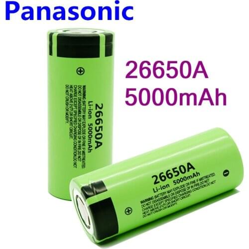 Panasonic 100% Original New Battery For Panasonic 26650A 3.7V 5000mAh High Capacity 26650 Li-ion Rechargeable Battery