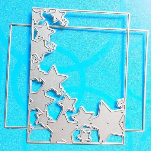 YLCD841 Star Frame Metal Cutting Dies For Scrapbooking Stencils DIY Album Paper Cards Decoration Embossing Folder Die Cutter