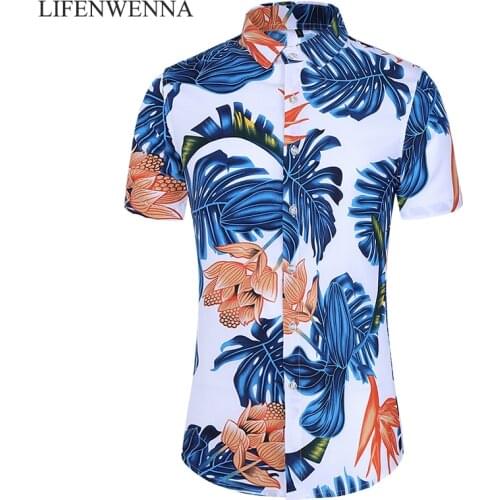 5XL 6XL 7XL Shirt Men Summer New Fashion Personality Printing Short Sleeve Shirt Men 2020 Casual Plus Size Business Office Shirt