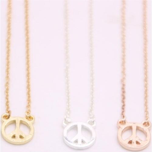 New peace symbol pendant necklace Symbolizes peace pendant necklace designed for women