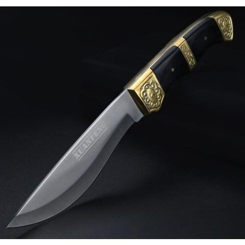 Outdoor Survival Knife Camping Knife Tool Indoor Multi Straight Knives Fixed Blade with Men for Hiking