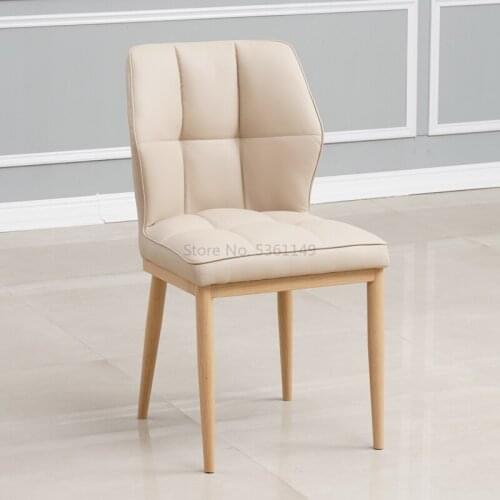 Nordic Dining Chair Home Light Luxury Table and s Modern Wrought Iron American Soft Foreskin