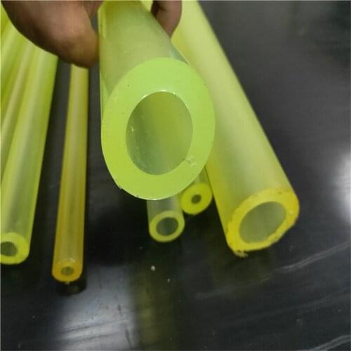 2PCS ID 8mm PU Polyurethane Tube OD 20 25 30 35 40 45 50 55 60mm Elastic Open Flexible Hollow Rod Lenght 250mm