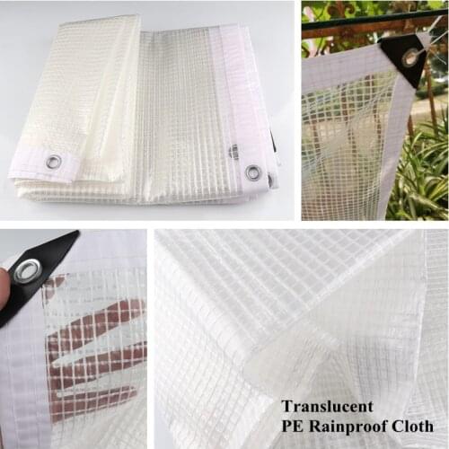0.33mm PE Film Translucent Rainproof Cloth Tarpaulin Garden Succulent Plants Shed Pet House Cover Waterproof Cloth Keep Warm