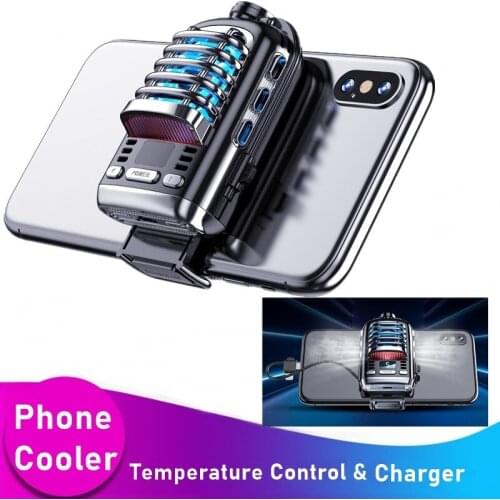 Portable Mobile Phone Cooler Mute USB Game Cooling Fan Temperature Control Radiator For SmartPhone IPhone Huawei Xiaomi Samsung