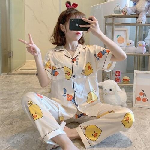 RolinBee Women's Silk Pajamas