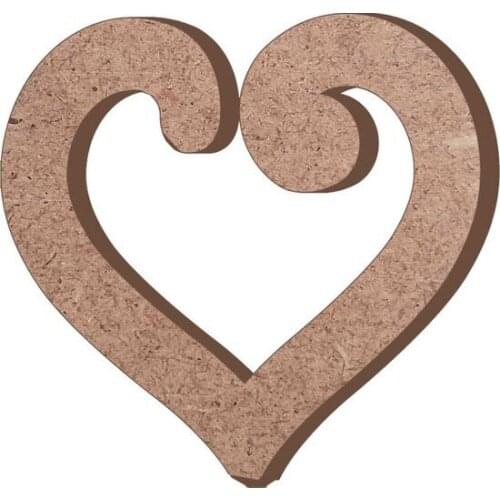 Heart Figure Trinket Wooden Object Code: f9 paintable decorative objects декоративные предметы под роспись