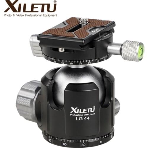 XILETU LG44 Tripod Ball Head panoramic Video Stand Head low Center of Gravity Aluminum Tripod Ballhead Maximum Load Weight 20KG