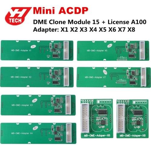 Yanhua Mini ACDP for Mercedes Benz DME Clone Module 15 License A100 with DME Adapter X1- X8 Work via Bench Mode