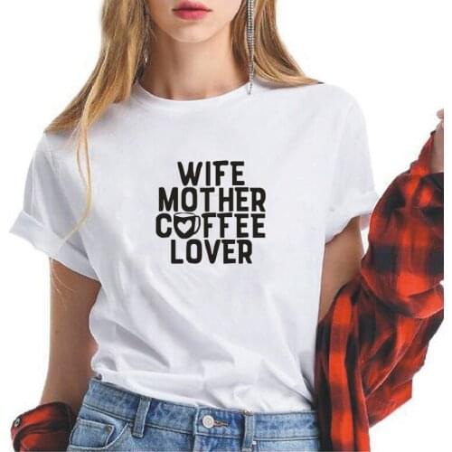 Womens Plus Size T-shirts Cotton Summer Short Sleeve O-neck Loose Funny Tee Shirt Femme Black White Print Mujer Clothes