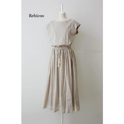 Summer Women Dress Cotton Maxi Evening Female Vintage Dress Oversize Short Sleeve Beach Women Dresses Robe Vestido New