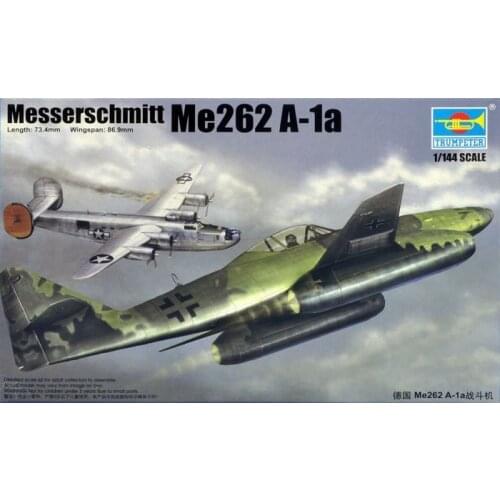 1:144 German Messerschmit Me262 A-1a Fighter Plastic Assemble Airplane Model