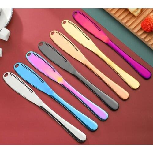 1PC Multifunction Stainless Steel Butter Cutter Knife Cream Knife Western Bread Knife Cheese Spreaders Utensil Tools XB 065
