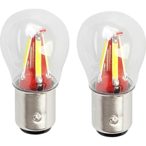 2X 4 Filament Led 1157 BAY15D P21W/5W Super Bright Car Brake Light Bulb Auto Vehicle Lamp Yellow/red/white Car Parking Lamp 12V