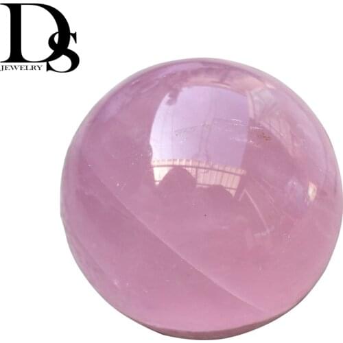 5-6 cm Natural Rose Quartz Ball Magic Crystal Sphere Quartz Massager Orb Meditation Energy Massage Gifts Home Party Decoration