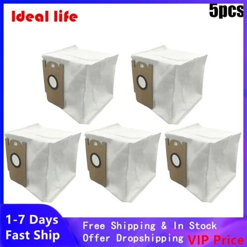 5x Dust Bags For Xiaomi Lydsto R1 R1A Robot Vacuum Cleaner Parts Household Sweeper Cleaning Tool Sweeping Dust Bag Replacement