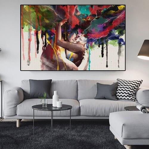 Picture Wall Abstract Figure Embrace Painting Wall Art Canvas Painting for Living Room Wall Art Prints Home Decoration Posters
