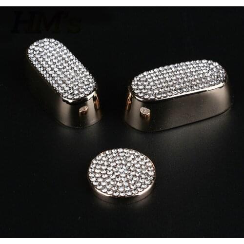 Car Accessories Electric Seat Adjust Button Block Crystals Sticker Decoration Cover For Mini Cooper F54 F60 Clubman Countryman