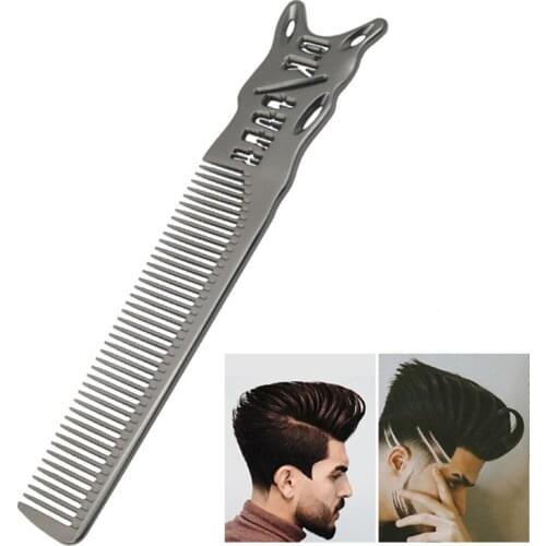 Aluminum Metal Cutting Comb Hair Hairdressing & Barbers Salon Combs Men Women