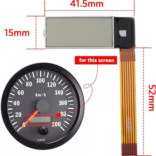 Car Auto Replacement LCD Display Screen for Volovo Penta Tachometer for Kenworth trucks VDO Instrument Cluster LCD Screen
