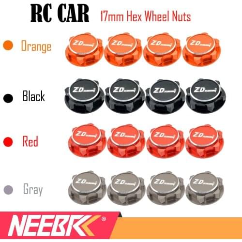 RC Car Aluminum 17mm Hex Wheel Nuts Dustproof Anti-Skid Non-slip for 1/8 HSP Axial Traxxas X-Maxx E-Revo ARRMA Buggy RC Truck