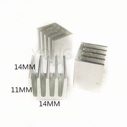 Free shipping 50pcs LED Heatsink 14*11-14/Video card heatsinks/Heat sink/LED Heatsink/Thermal conductivity/Aluminum IC Heatsink