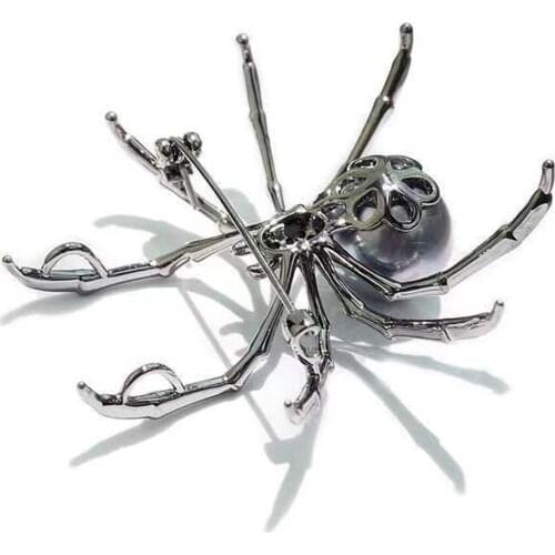 Alloy Spider Brooches Womens Bridal Brooch Pin Jewelry Halloween Accessories