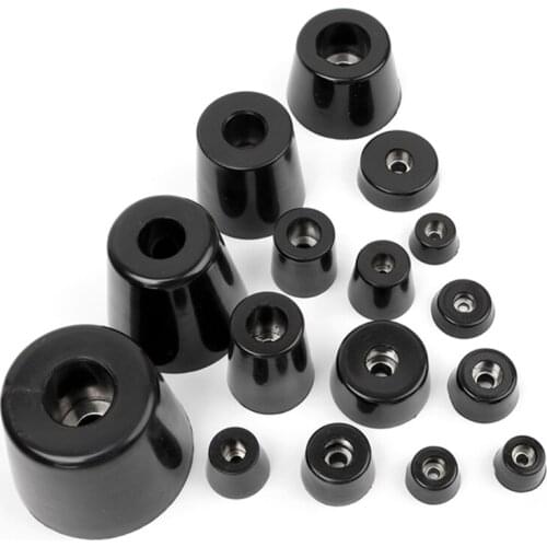 5 pcs Black Rubber Feet Chair Floor Protector Non-slip Furniture Feet Table Leg Cover Cabinet Bottom Pads Funiture Legs