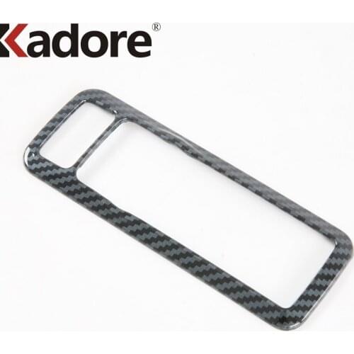For Ford Explorer 2020 2021 Carbon Fiber Car Interior Headlight Switch Panel Cover Trim Decoration Frame Sticker Car Accessories