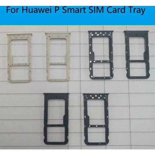 For Huawei P Smart SIM Card Tray Holder Enjoy 7S Micro SD Slot Socket Adapter For Huawei P Smart Sim Tray Black/Gold/Blue