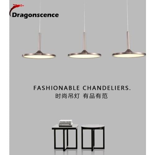 Dragonscence Minimalism Hanging Modern LED Pendant Lights personality suspension Pendant Lamp For Dining Room Bar office