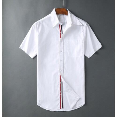 HONGXINGFA Men's Cotton Shirts