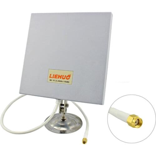 Elecrow New Design2.4GHz 14dbi Directional Panel Antenna kit for WiFi Router DIY Tool Outdoor Antenna Electronic Assembly 1pcs