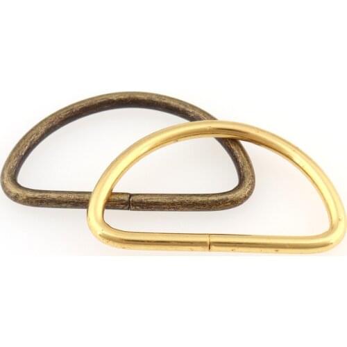 Metal D ring 38mm(1.5inch) Adjustable Buckle Gold For Backpacks Straps shoes Bags Buckles DIY Accessorie DIY Leather Craft