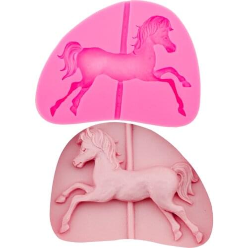 M0552 Trojan Horse Shaped fondant mold Silicone Mold Cake Mold Patry cake Decorating tools