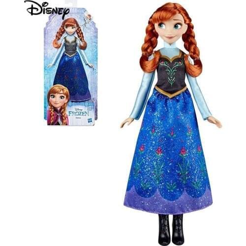 Disney Frozen 2 Classic Anna Fashion Action Figure Doll Original Princess Character Collectible Figure Model Toy E0316