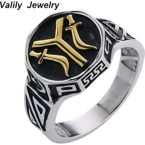 Valily the 24 Oghuz tribes Ring Stainless Steel Men Ring Ottomans Seal Kayi Ertugrul Male Cool Rings Jewelry Anillo Hombre