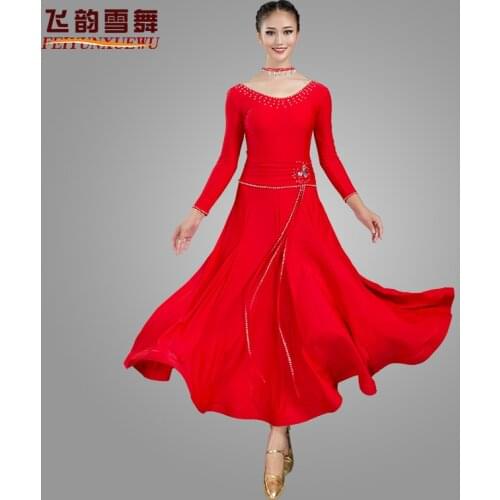 2021WOMAN new modern dress adult costumes ballroom dance waltz Costumes 076
