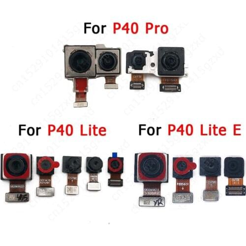 Original Rear Front Camera For Huawei P40 Pro Lite E Selfie Facing Back Frontal Backside Camera Module Replacement Spare Parts