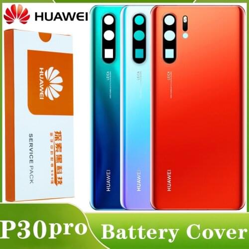 Original Back Housing Replacement for HUAWEI P30 Pro Back Cover Battery Glass Cover with Camera Lens adhesive Sticker
