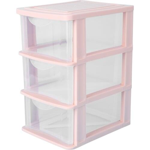 1Pc Plastic Desktop Storage Box Cosmetic Storage Box Drawer Type Sundries Holder Transparent Make Up Box