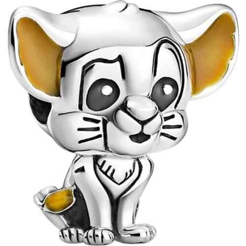 1Pcs New Cute Mouse Pendant DIY Beads Suitable for Original Pandora Charm Bracelet Ladies Jewelry Making Gifts