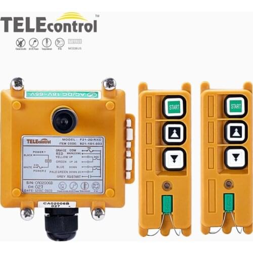 Nice UTING CE FCC Industrial Wireless Radio Double Speed F21-2D Remote Control (2 Transmitter+1 Receiver) comntroller for Crane