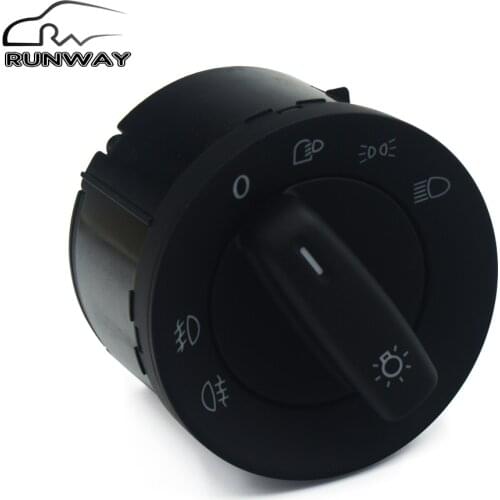 Headlight Fog Lamp Control Switch For VW Rabbit Caddy Touran Eos Golf Tiguan Jetta Passat B6 CC B7 SEAT ALHAMBRA Transporter