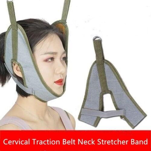 Cervical Traction Belt Neck Stretcher Band Vertebrae Recovery Health Care Neck Stretch Fixing Straps for Adult Children