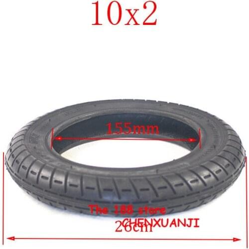 10 Inch for Xiaomi Mijia M365 Electric Scooter Tire 10x2 Inflation Wheel Tyre with Inner Tube 10*2 (54-156) Pneumatic Tyre